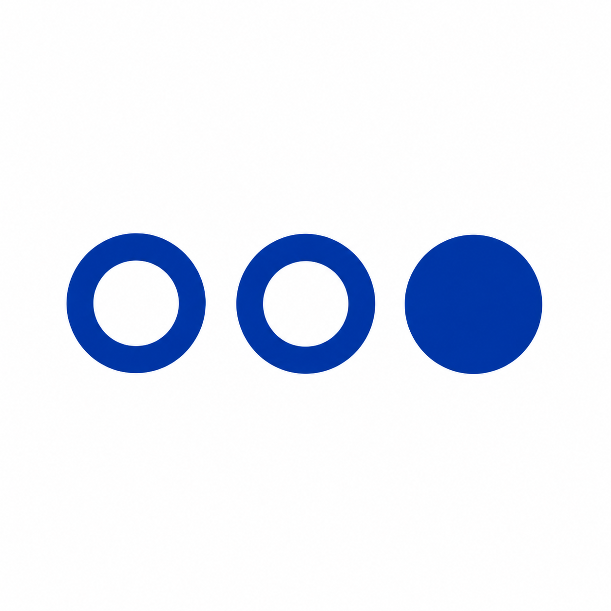 Three horizontal dots, representing tracking and order visibility.
